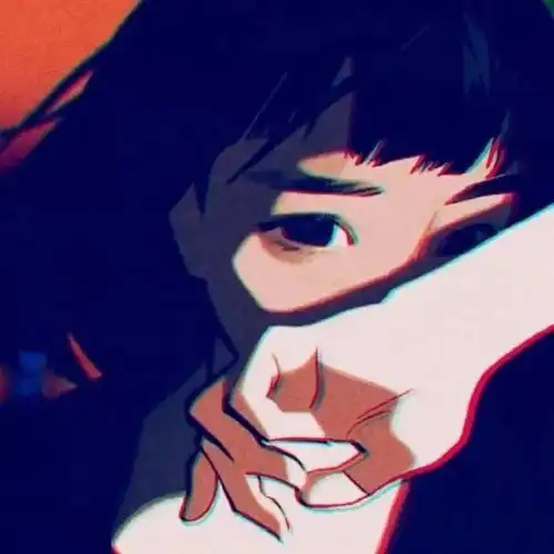 红色系女生头像小众动漫