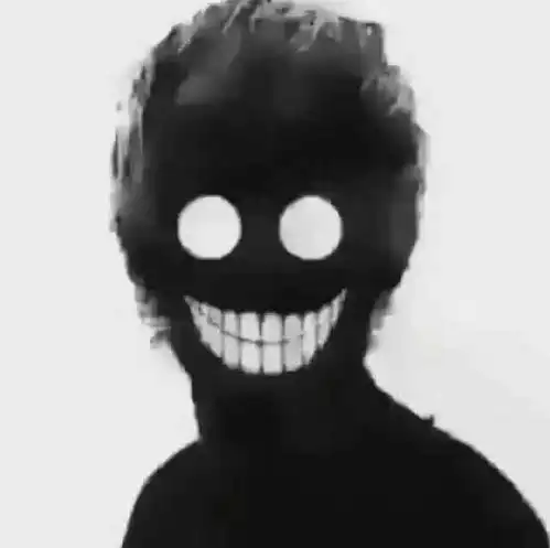 混沌恶系头像泼墨