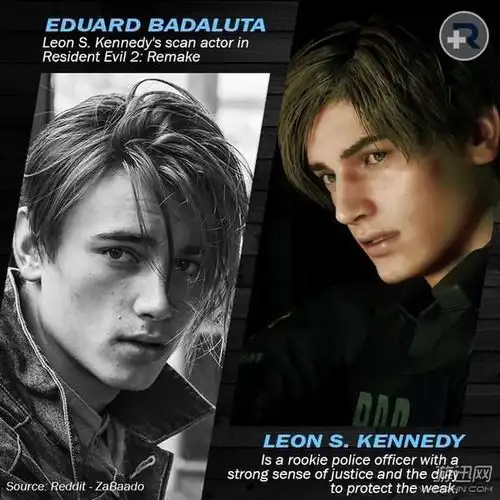 生化危机2重制版真人脸模曝光里昂克莱尔超帅