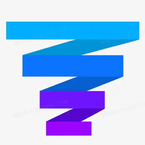 蓝色系漏斗ppt免抠元素png图片素材免费下载蓝色png20002000像素熊猫办公