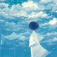 蓝色意境女生唯美头像微信头像图片大全