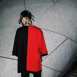 七分袖t桖男欧美风嘻哈潮牌情侣男女短袖t桖五分半袖青年韩版中袖代发