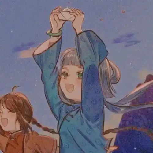 头像仙气手绘系头像女蓝