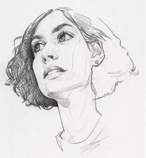 给你b脸要吗100例时尚头像线稿合集