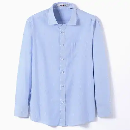 汤河之家男士衬衫2019春新男装上衣商务休闲条纹中青年男长袖衬图片大全邮乐官方网站