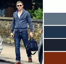 灰色系男生头像褐色