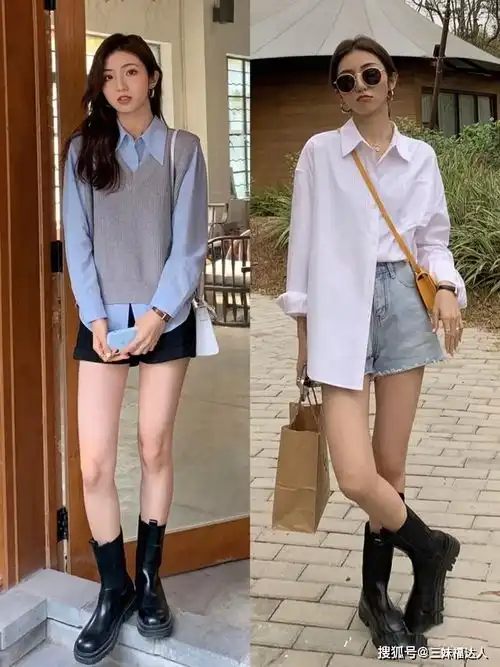 春天里不可少的ins风衬衫,调皮又甜美的韩范造型,照着穿就很美