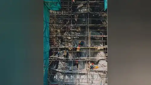 奉先寺大修今日收官龙门石窟治愈系风景龙门山下寻美河南