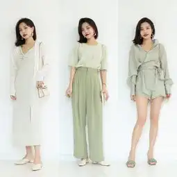 初夏离不开浅色穿搭,姜黄色白色舒适养眼,谁还不是个小仙女