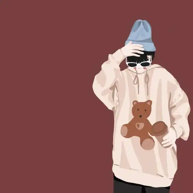 抖音超火冬季情侣头像,遇见心软的神