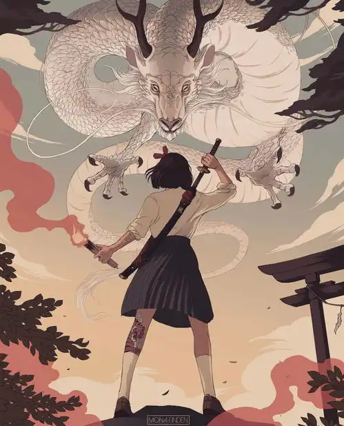 将东方与欧洲元素画法相结合,人物风格鲜明有特色