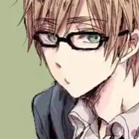 眼镜男卡通头像简笔画黑
