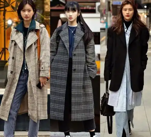 大衣保暖又气质小清新又很温柔,展现女性的落落大方与自信