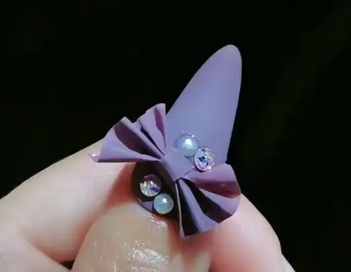 是时候展现我小仙女的一面了,立体蝴蝶结美甲,男友都说好看