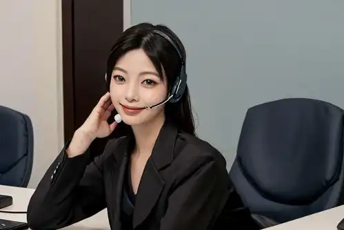 电脑女性客服人物肖像摄影图摄影图下载至来源处