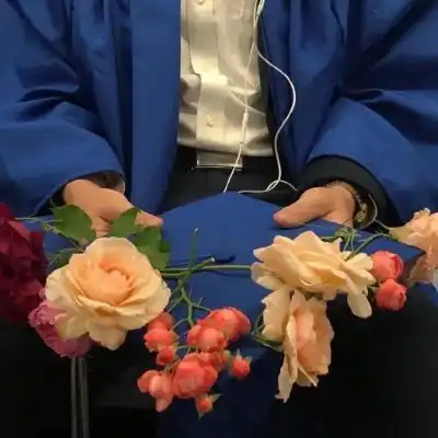 ins风蓝色系图片微信头