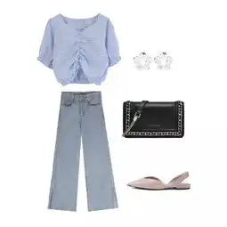 搭配参考抓住夏末的脚步,做一个蓝色系女孩