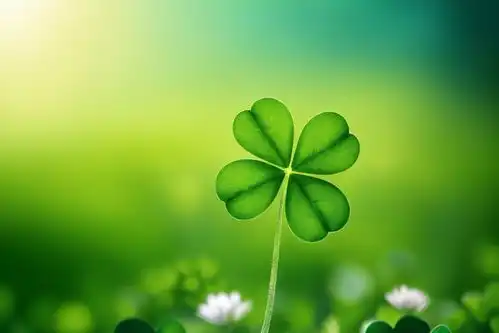 绿色生机四叶草图片摄影图摄影图下载至来源处