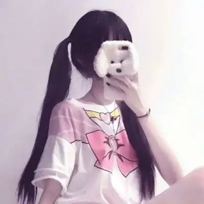 头像女生手机遮脸可爱高清女学生头像系列