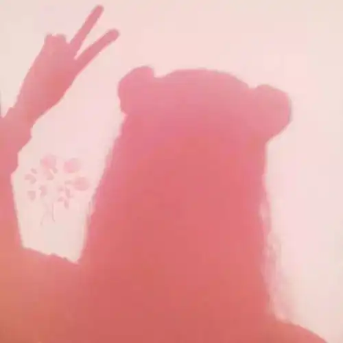 超少女的粉色背景图鸭