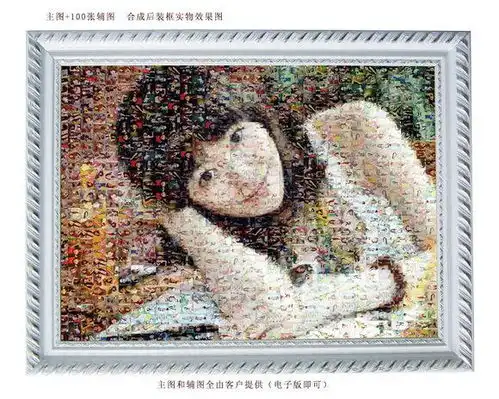 请问怎么用ps把很多照片拼成一个头像,