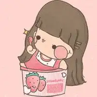 女生头像简单干净卡通白底简约干净女生头像图片