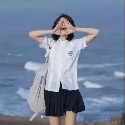 蓝色系女生头像治愈和忧伤都有