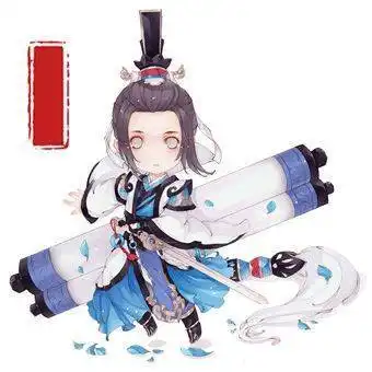 q版萌系二头身男女角色插画图片二次元卡通动漫绘画参考素材