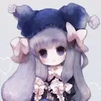 紫色系可爱头像动漫插画