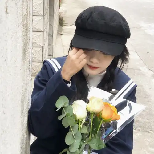 橙色系男生头像可爱夏天