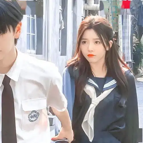 情侣头像真人学生专用