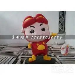玻璃钢猪猪侠卡通动物雕塑-黄页88网