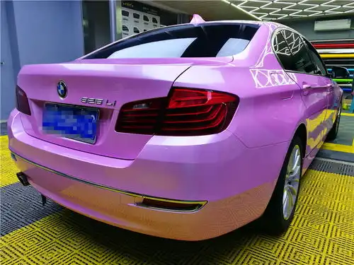 老夫的少女心宝马5系马卡龙紫丁香