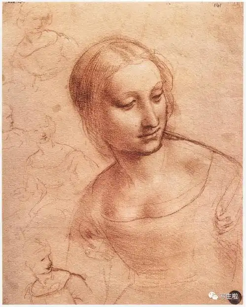 重温古典素描大师达芬奇笔下的肖像高清