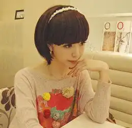 超短发发箍的戴法女生超短发怎么带发箍发型师姐