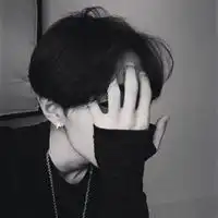 情侣单人头像黑白系列