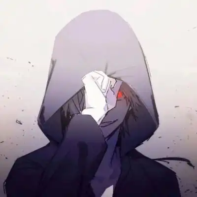 丧系男头动漫黑白哭泣