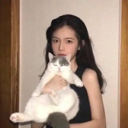 欧美系头像女抱猫舒淇