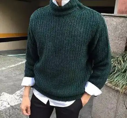 恒源祥毛衣加衬衫,做个温暖优雅的街拍型男