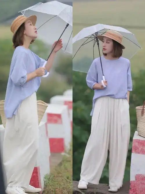 小个子女生的春天,可以照搬日杂风穿搭,甜美浪漫还显高