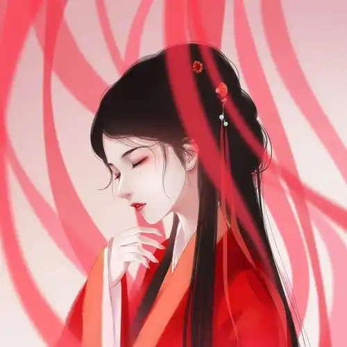 古风红色系头像城市堕入温柔的困意