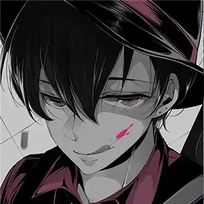 超拽高冷ins风暗黑动漫男头