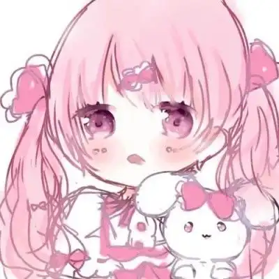 粉色系列可爱少女头像动