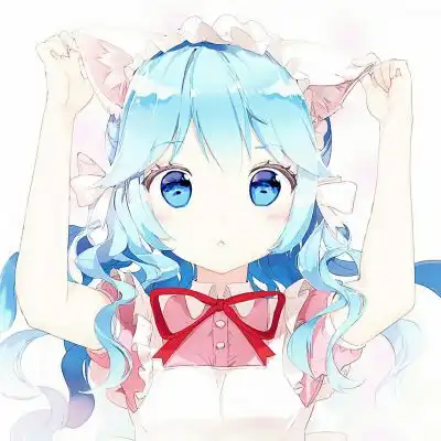 动漫女头绿色系模糊真人