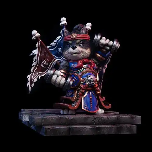 混沌燥物匠心独运再现,打造萌系猫狗门神手办