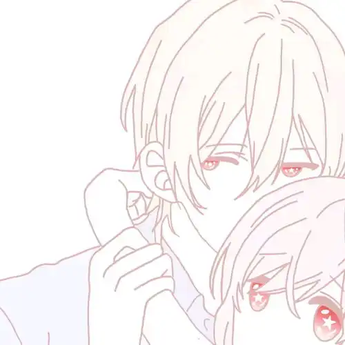 微信粉色简约可爱动漫情头