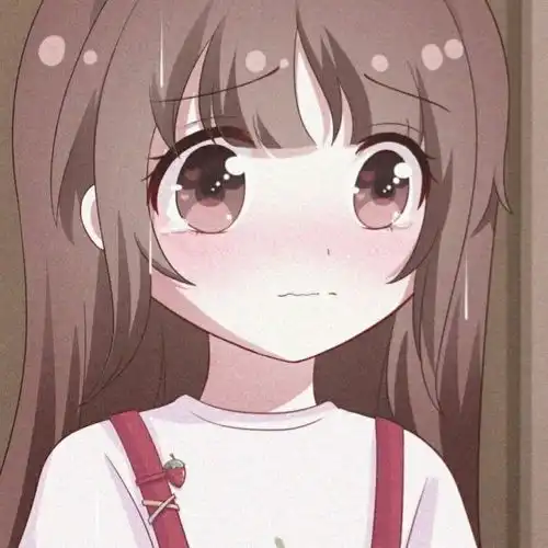 红色系头像温柔女动漫闷