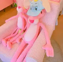 粉红顽皮豹图片朋友圈背景图大全少女心满满的顽皮豹背景图