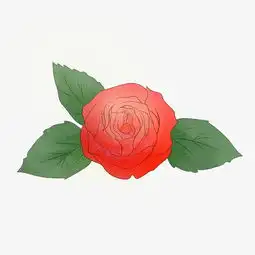 七夕节手绘红色玫瑰花图片素材其他格式下载动漫人物大全