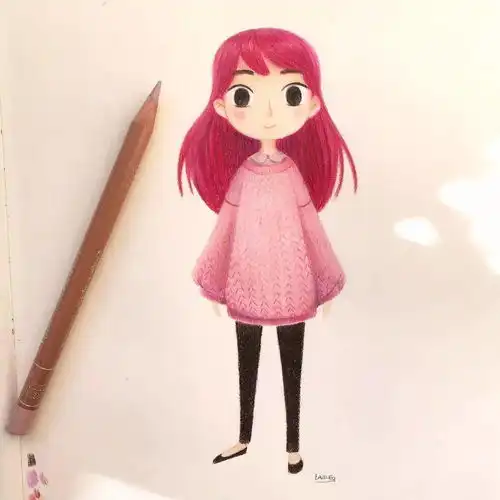 简单易画的温暖治愈系彩铅,你还不画一幅